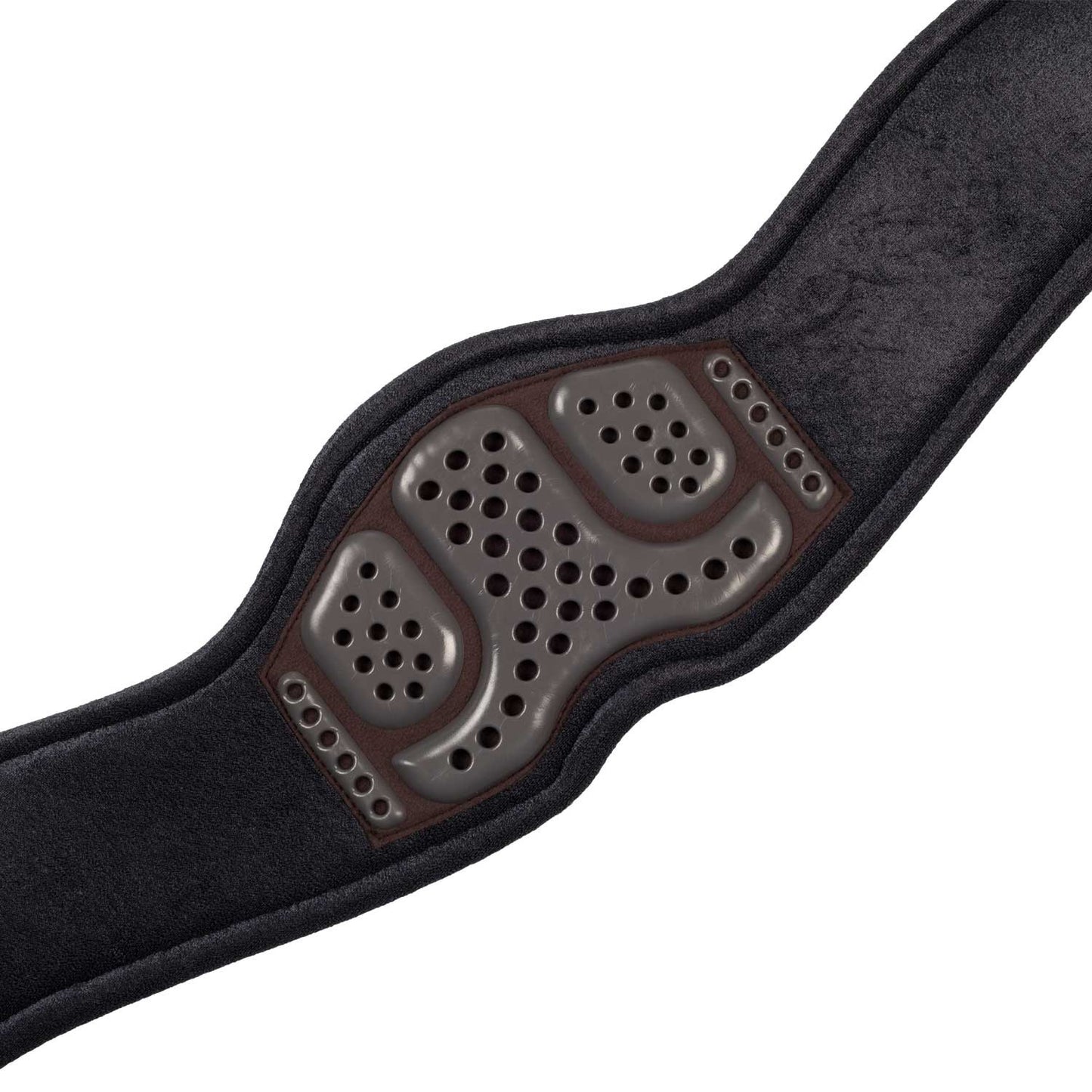 Cinchuelo de doma anatómico gel PVC Acavallo - Marrón oscuro