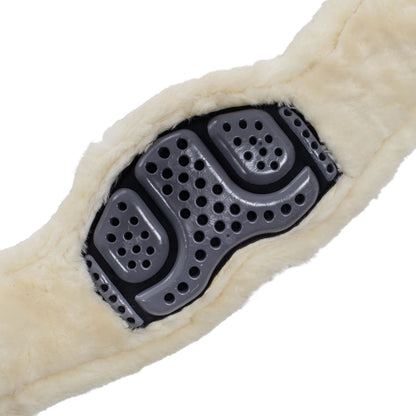 Cinchuelo de adiestramiento gel clásico de borrego sintético Acavallo - Negro
