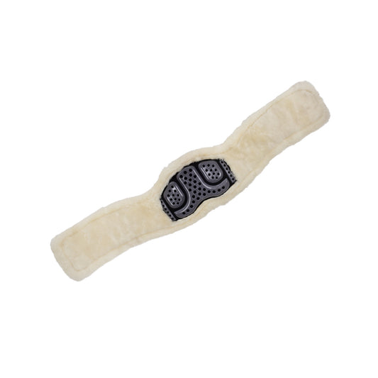 Cinchuelo de adiestramiento gel clásico de borrego sintético Acavallo - Marrón oscuro
