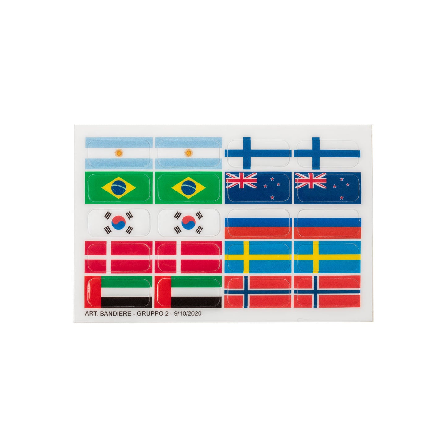 Juego de adhesivos banderas para soportes Opera Acavallo - Flag Group 2