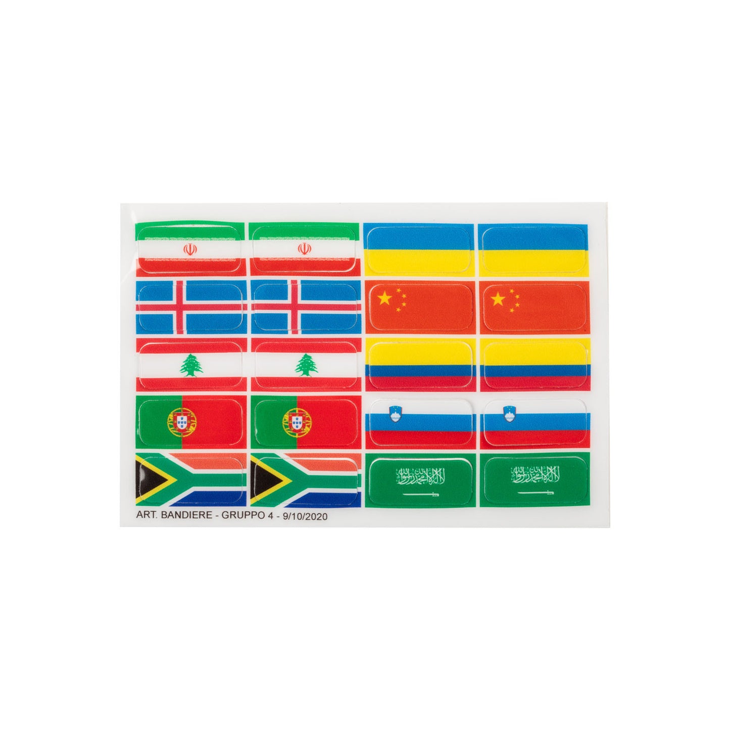 Juego de adhesivos banderas para soportes Opera Acavallo - Flag Group 4