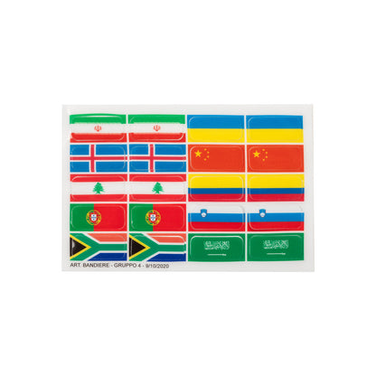 Juego de adhesivos banderas para soportes Opera Acavallo - Flag Group 4