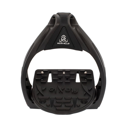 Estribos Flexia banco flexible Acavallo - Black/Black
