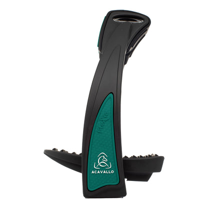 Estribos Flexia banco flexible Acavallo - Black/Green