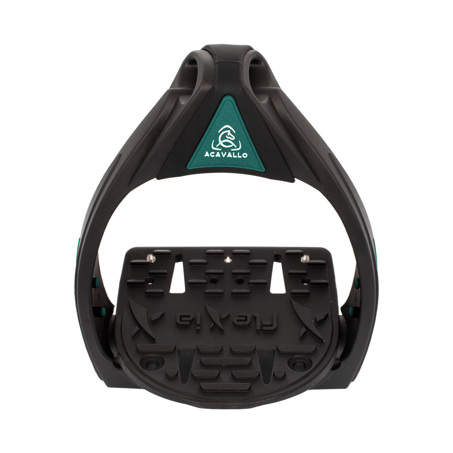 Estribos Flexia banco flexible Acavallo - Black/Green