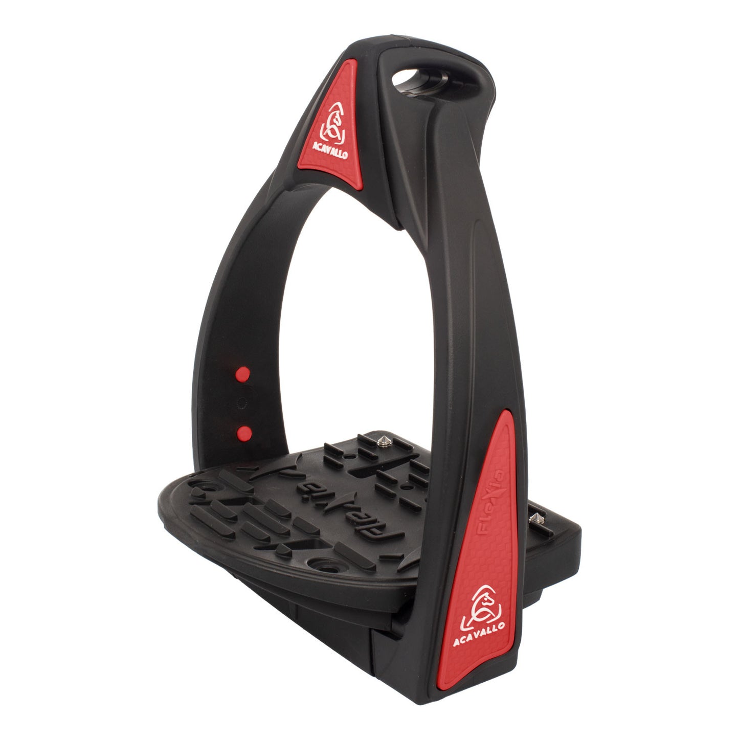 Estribos Flexia banco flexible Acavallo - Black/Red
