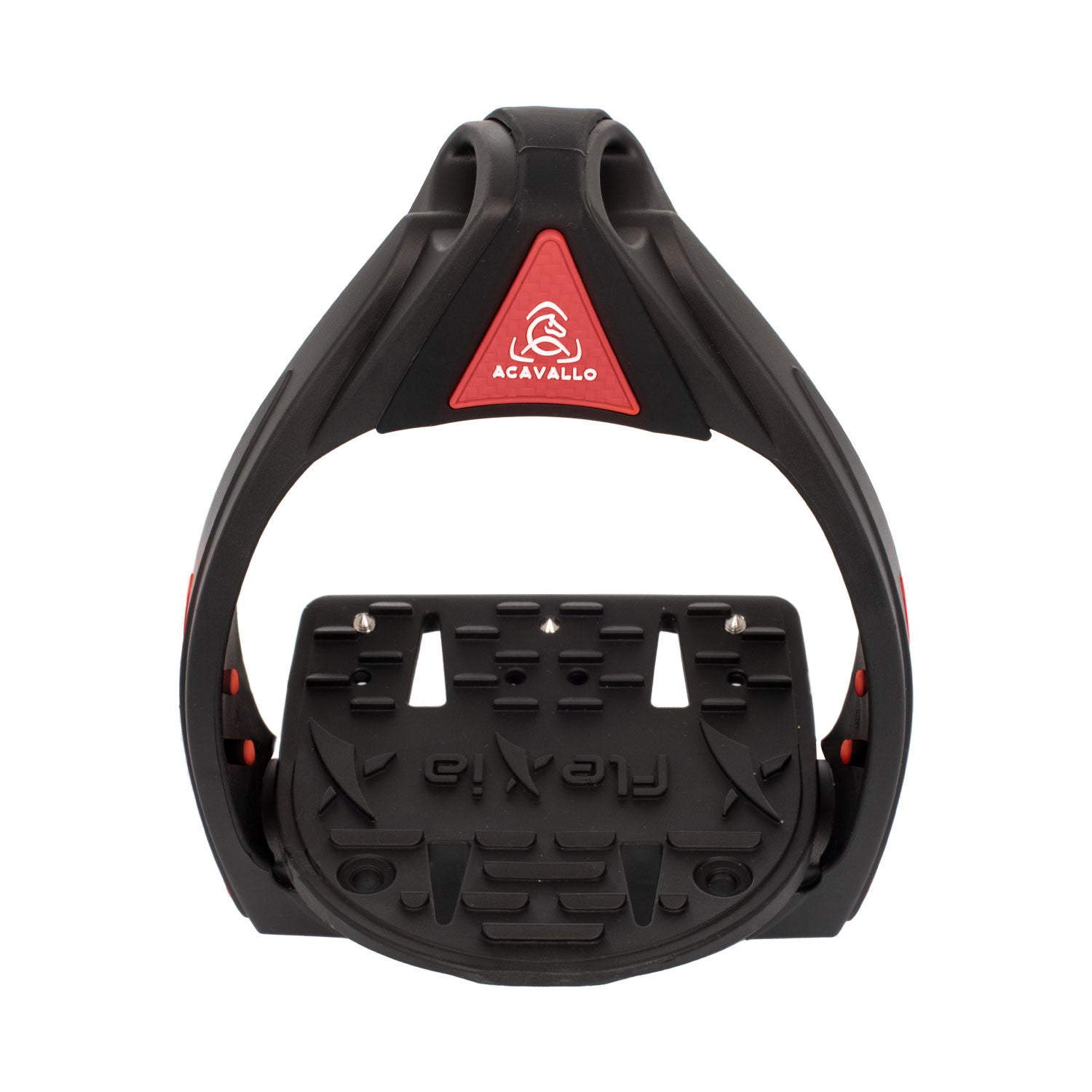 Estribos Flexia banco flexible Acavallo - Black/Red
