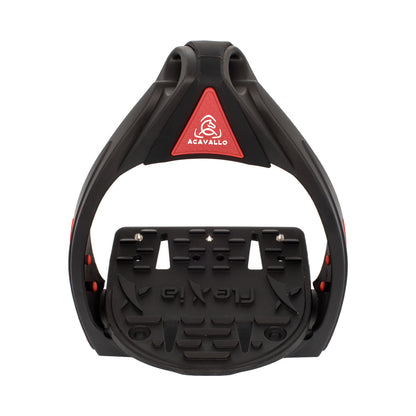 Estribos Flexia banco flexible Acavallo - Black/Red