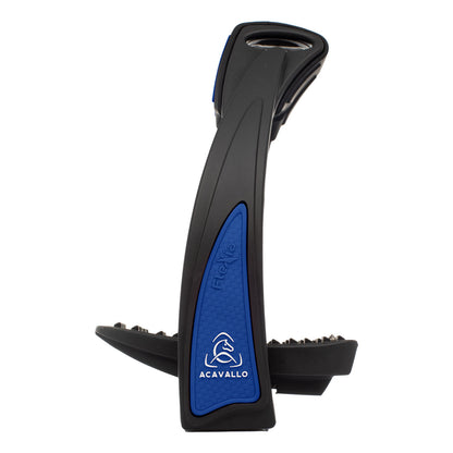 Estribos Flexia banco flexible Acavallo - Black/Royal
