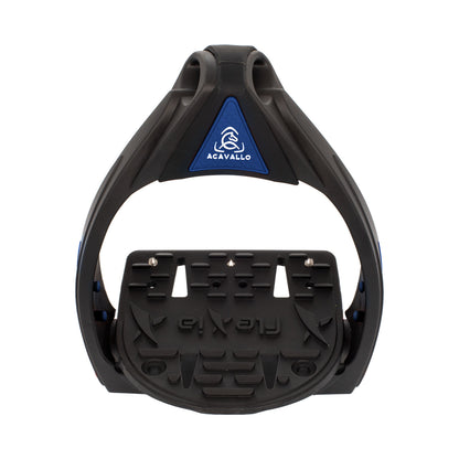 Estribos Flexia banco flexible Acavallo - Black/Royal