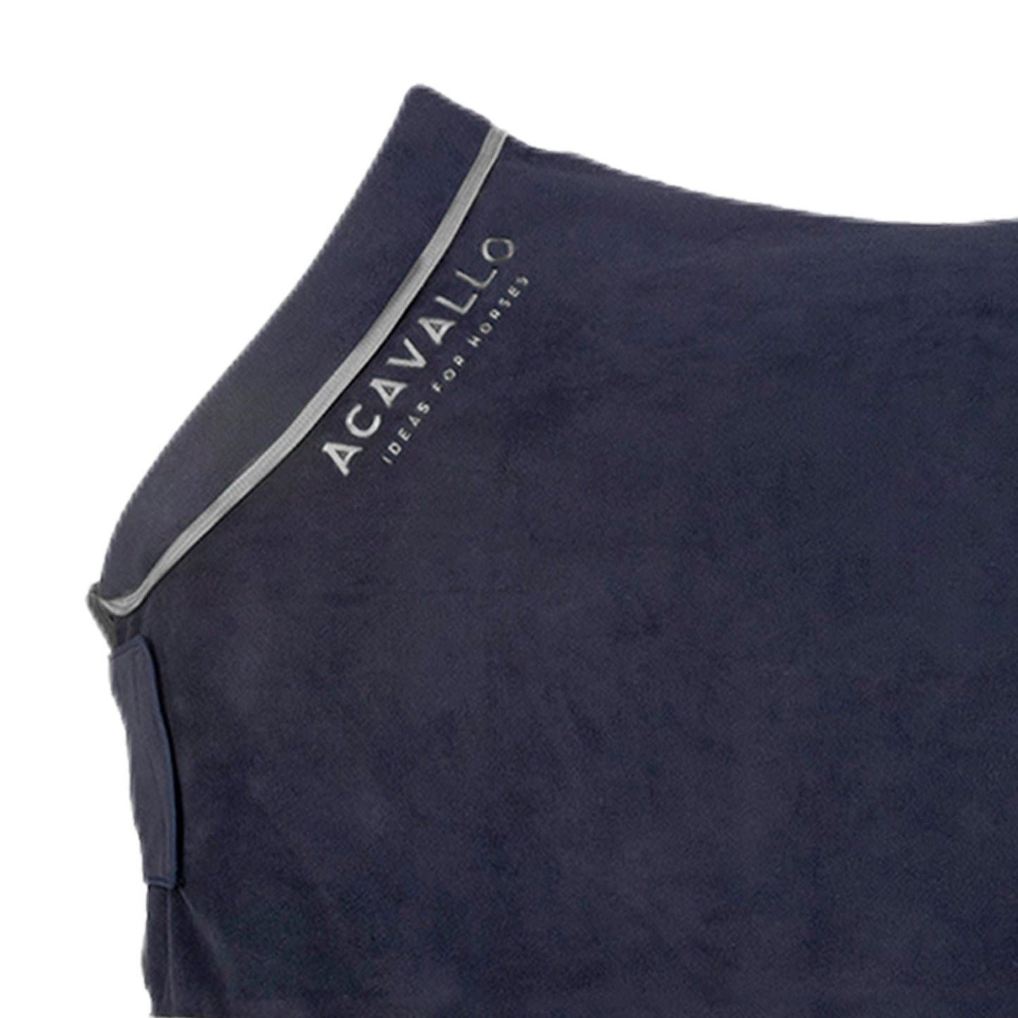 Manta de box de forro polar con cuello acolchado 800 g Acavallo - Navy/Grey