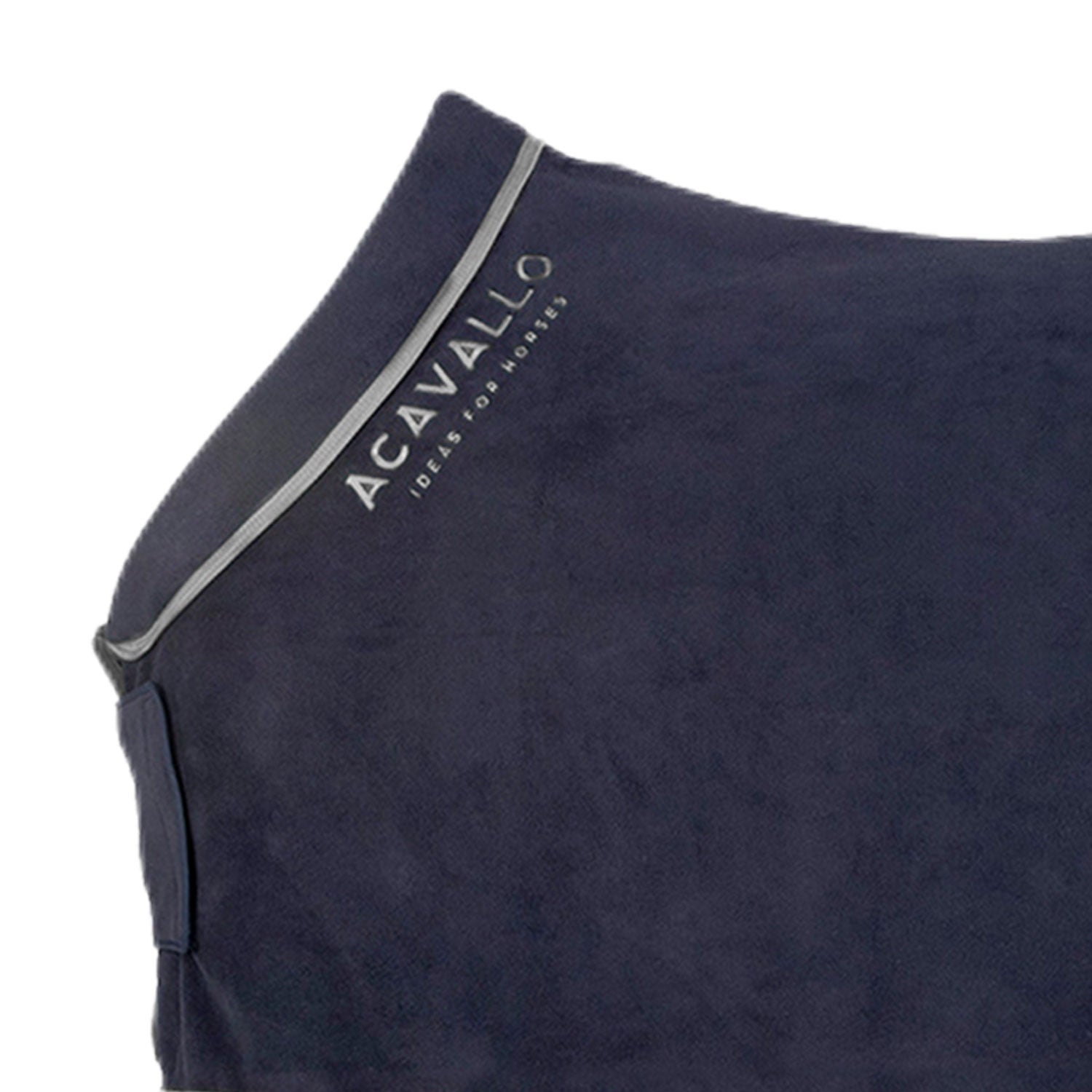 Manta de box de forro polar con cuello acolchado 800 g Acavallo - Navy/Grey