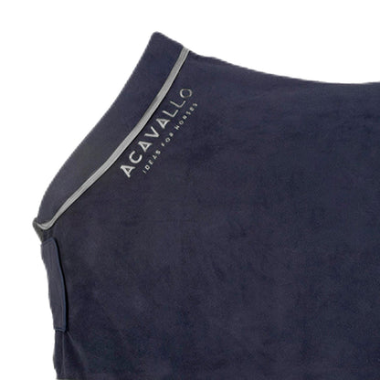 Manta de box de forro polar con cuello acolchado 800 g Acavallo - Navy/Grey