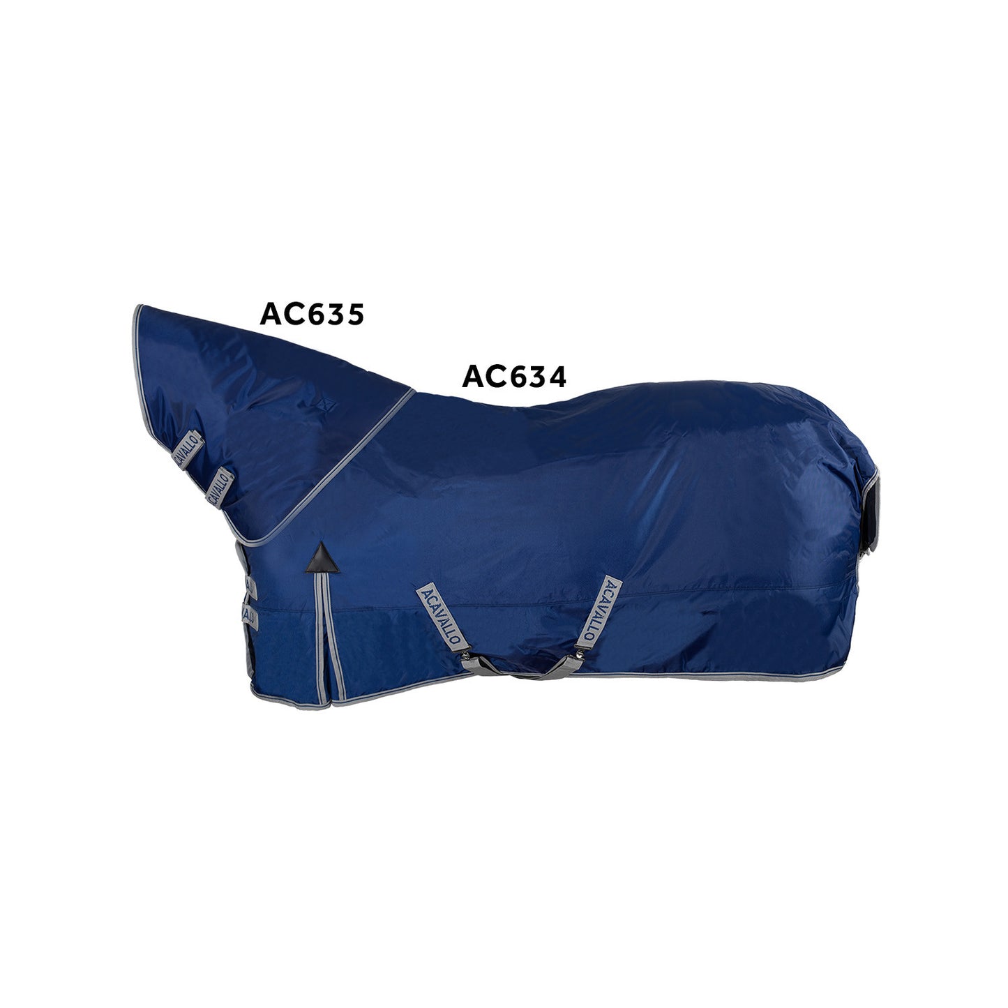 Manta impermeable para paddock ripstop 840D 400gr Acavallo - Azul marino
