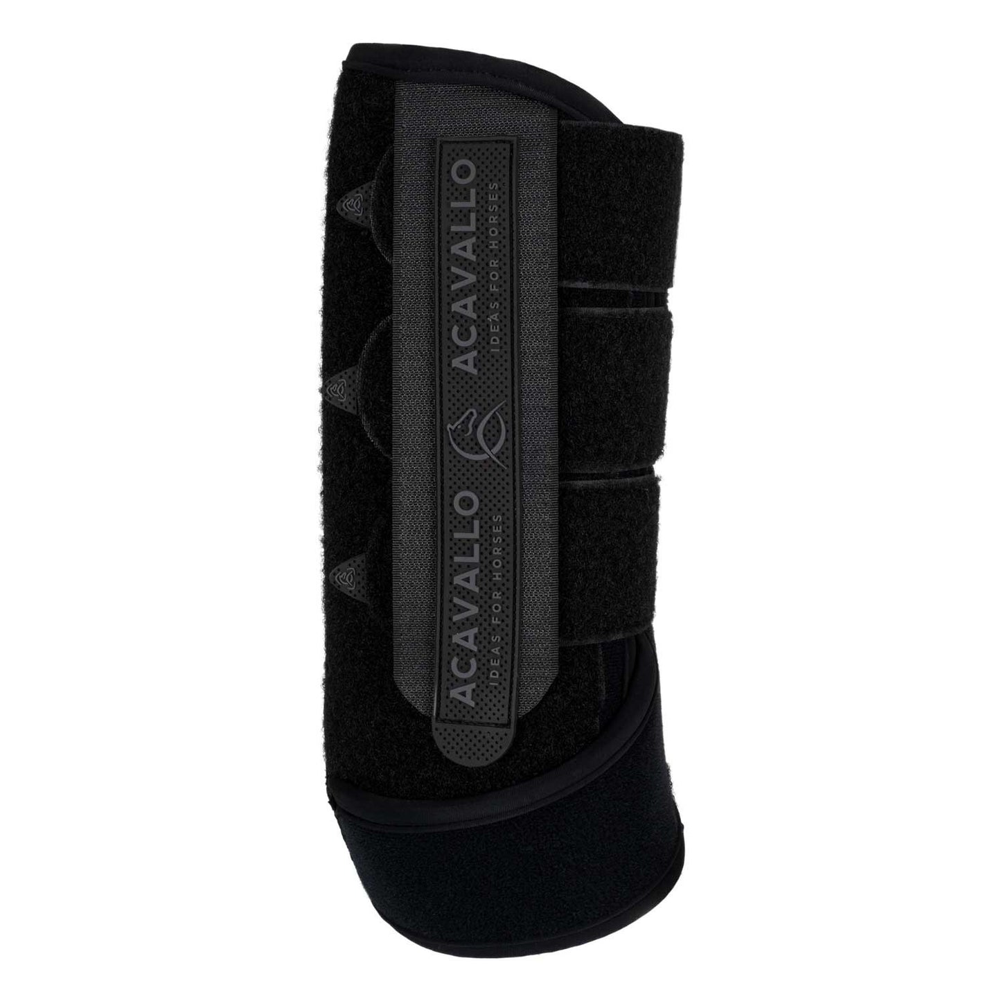 Protectores delanteros de neopreno con insertos de gel Acavallo - Negro