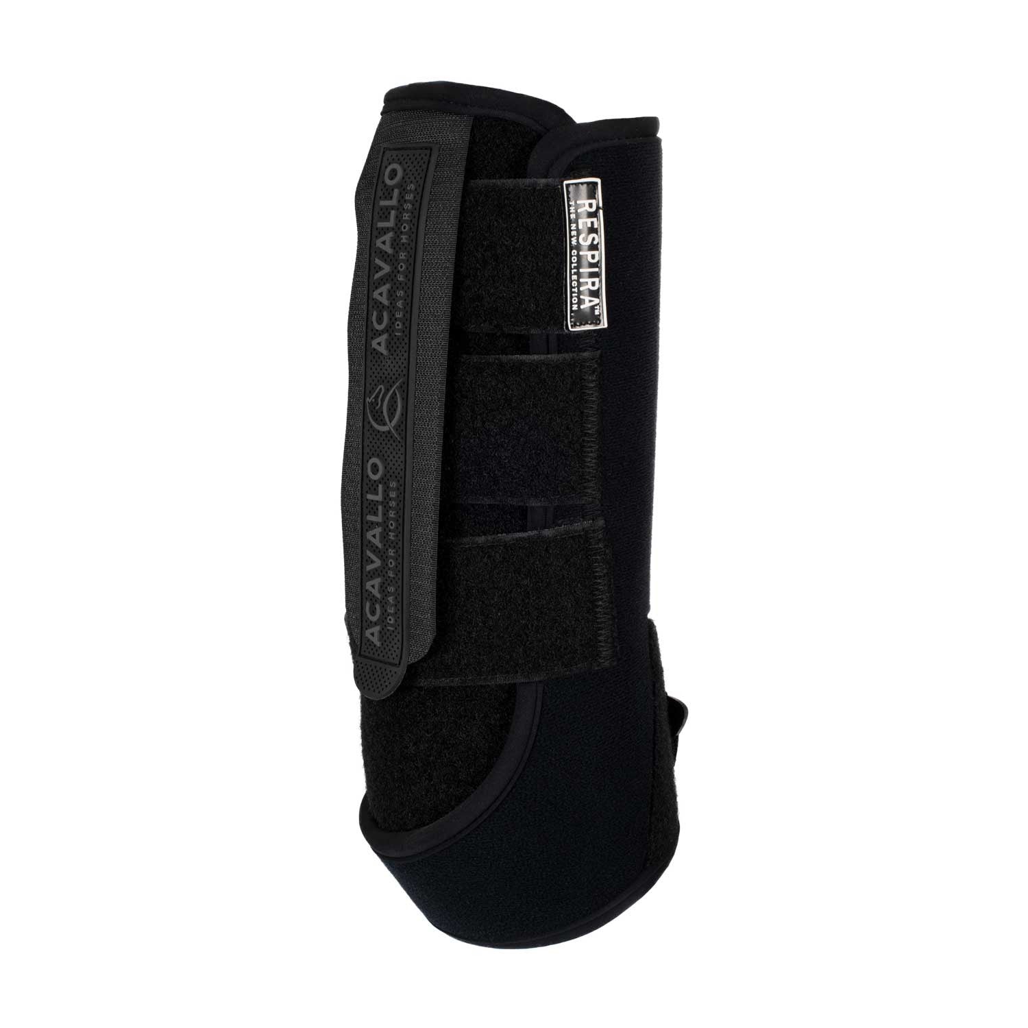 Protectores traseros de neopreno para las patas traseras Acavallo - Negro