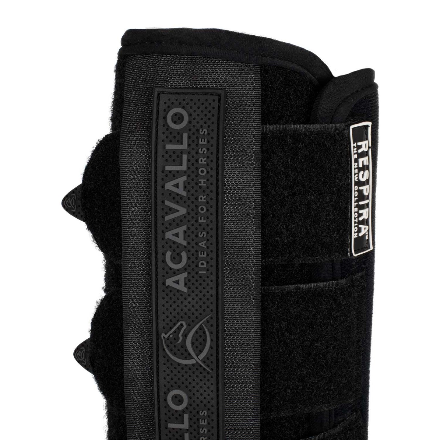 Protectores traseros de neopreno para las patas traseras Acavallo - Negro
