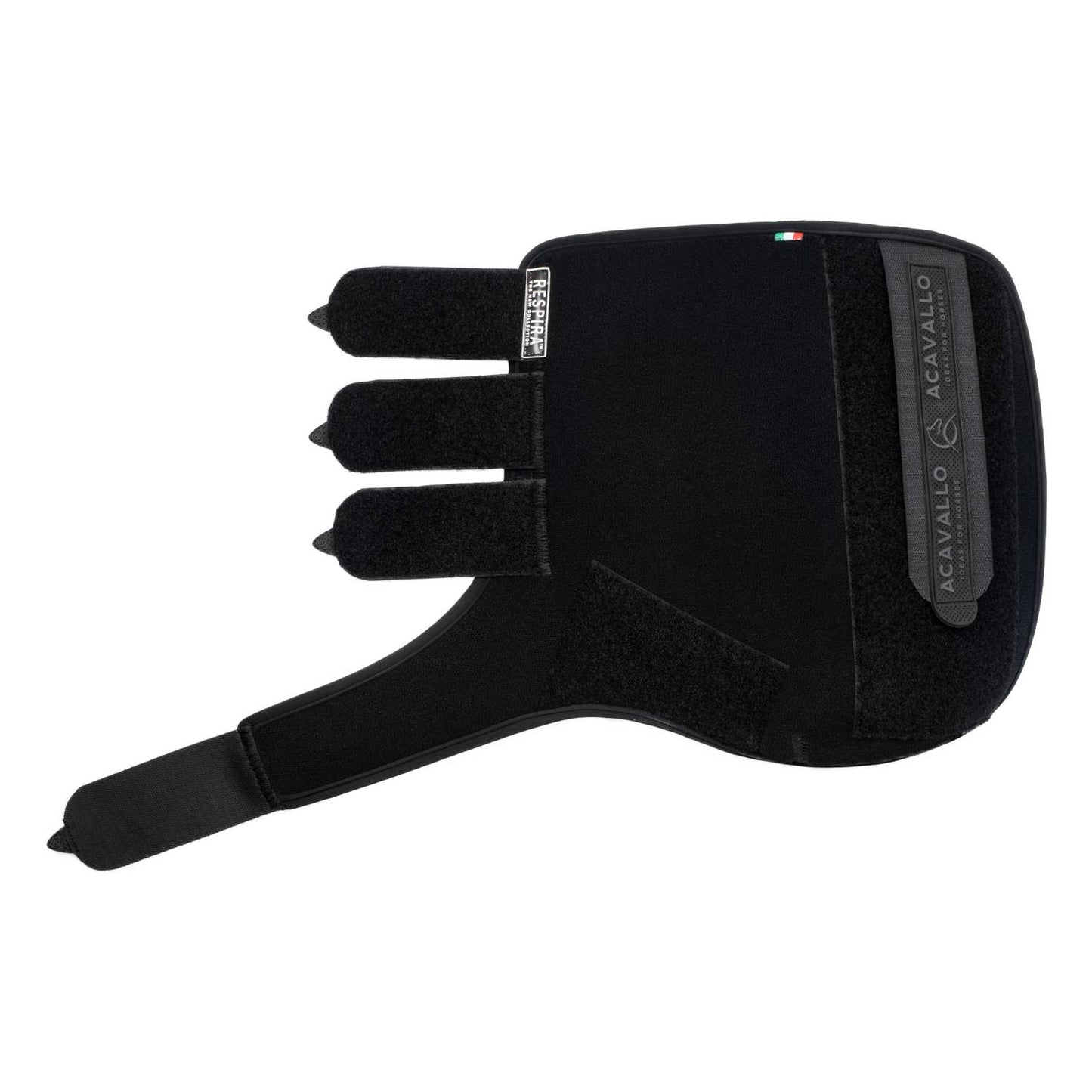 Protectores traseros de neopreno para las patas traseras Acavallo - Negro