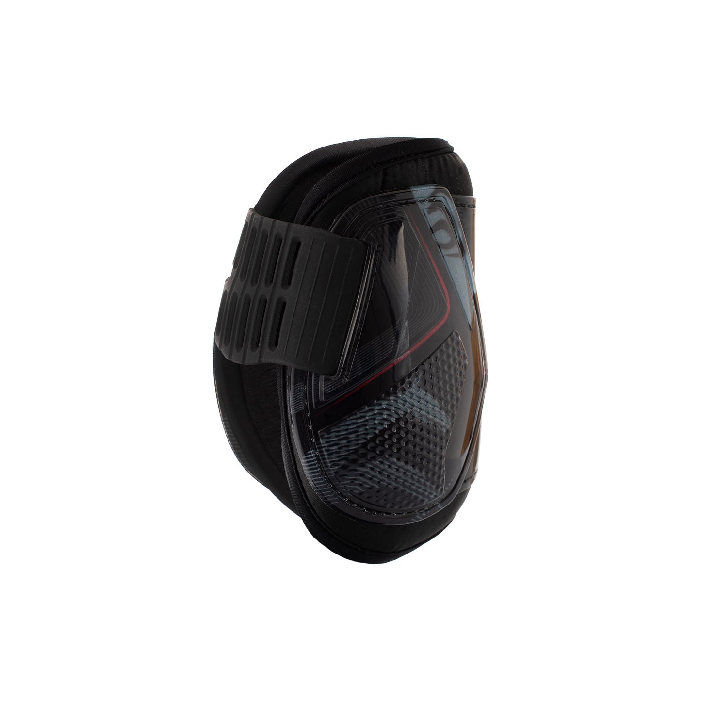 Protectores para menudillos con cierre elástico y botón Acavallo - Black/Red