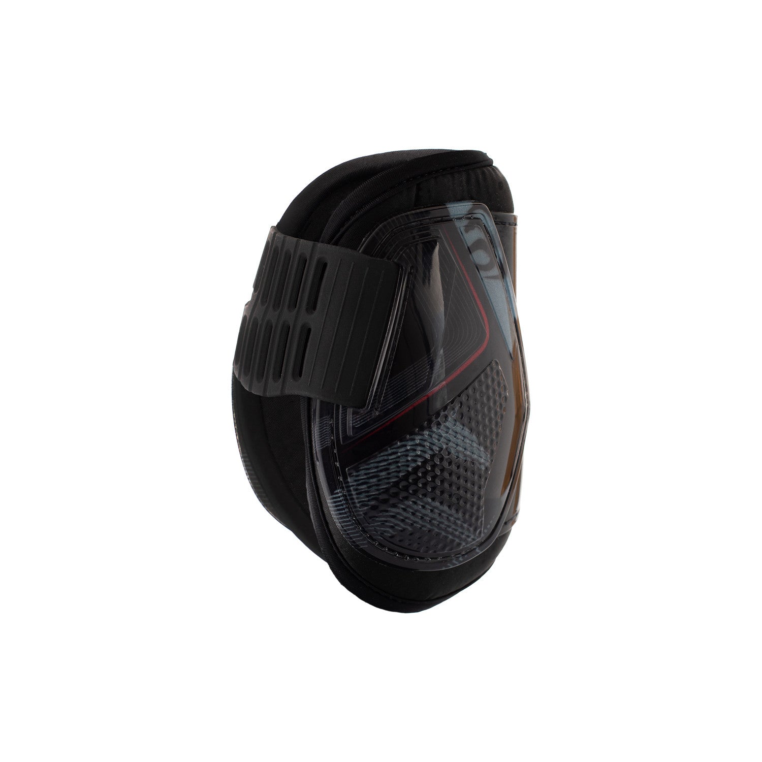 Protectores para menudillos con cierre elástico y botón Acavallo - Black/Red