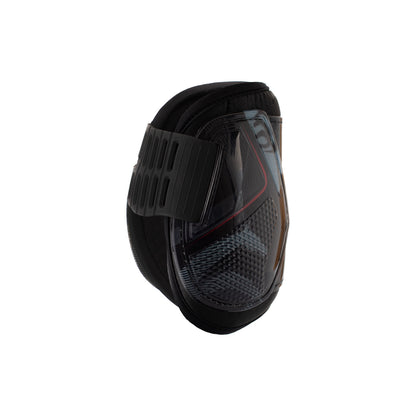 Protectores para menudillos con cierre elástico y botón Acavallo - Black/Red