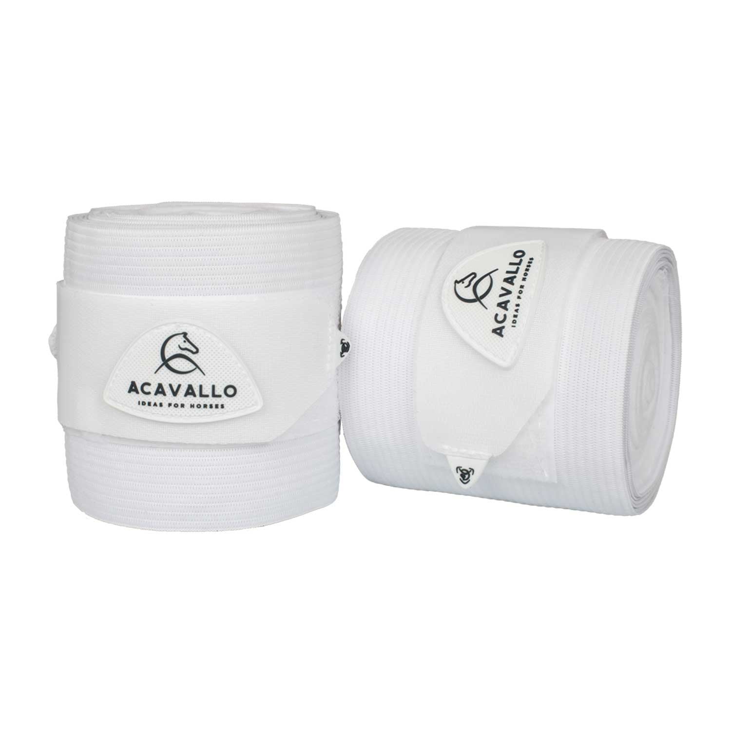 Bandas elásticas de trabajo polar Acavallo - Blanco