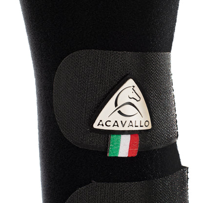 Gel de cola con cierre de velcro Acavallo - Negro