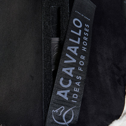 Compensador pluma-FS WFS-FS bolsillo con gamuza plana Acavallo - Negro