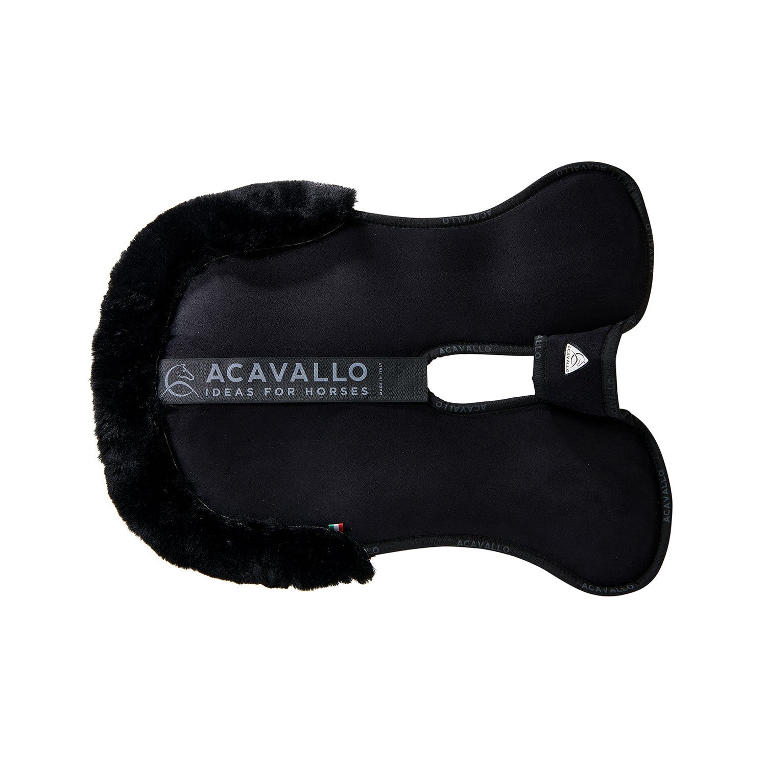 Compensador pluma-FS WFS-FS bolsillo con gamuza plana Acavallo - Negro