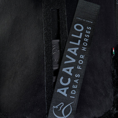 Compensador pluma-FS WFS-FS bolsillo con gamuza plana Acavallo - Negro