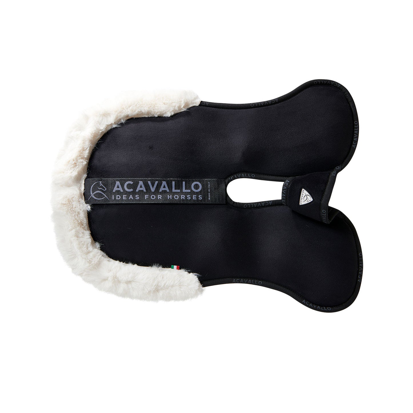 Compensador pluma-FS WFS-FS bolsillo gamuza alza trasera Acavallo - Negro