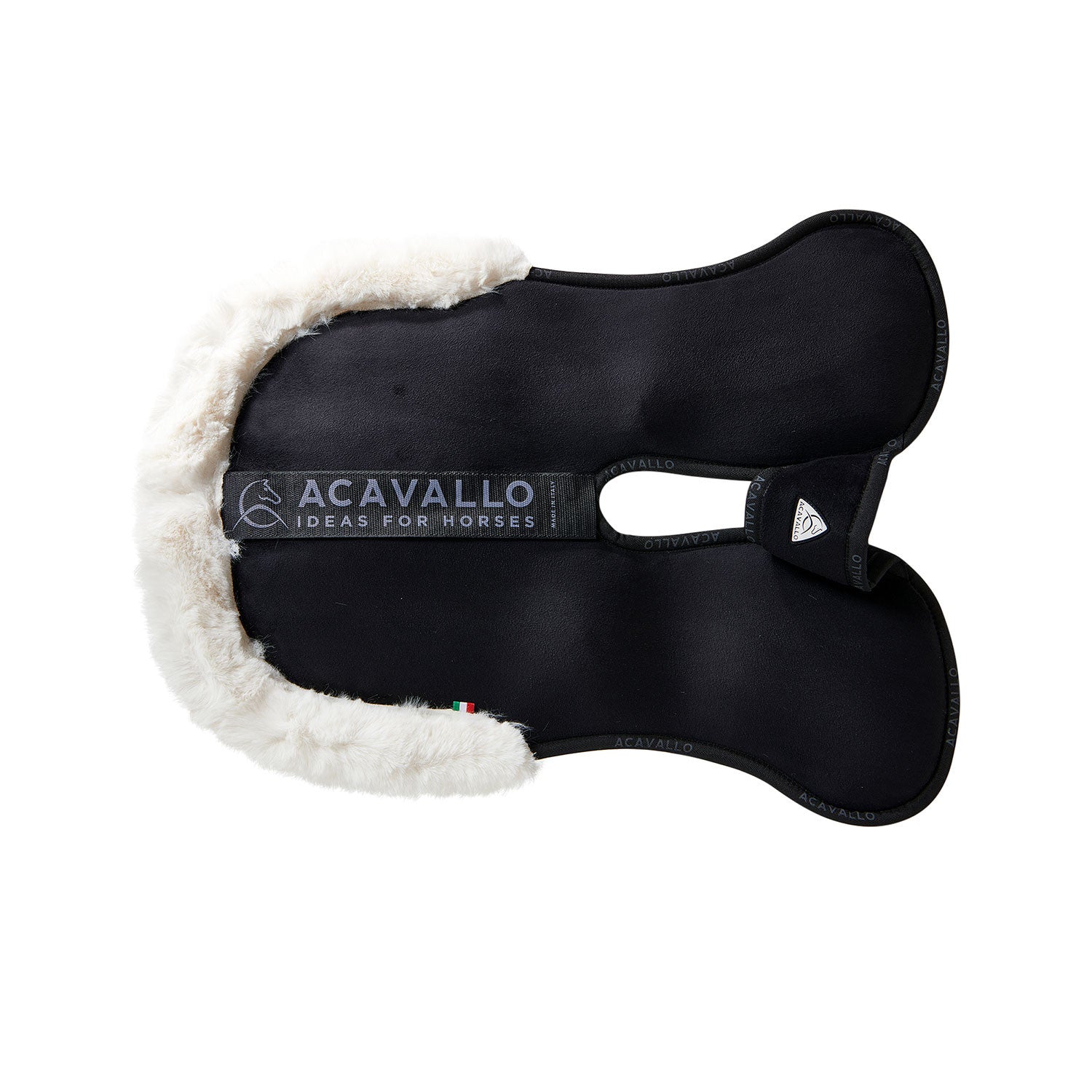 Compensador pluma-FS WFS-FS bolsillo gamuza alza trasera Acavallo - Negro