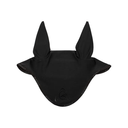 Gorro elástico con logo siliconado Acavallo - Black/Black