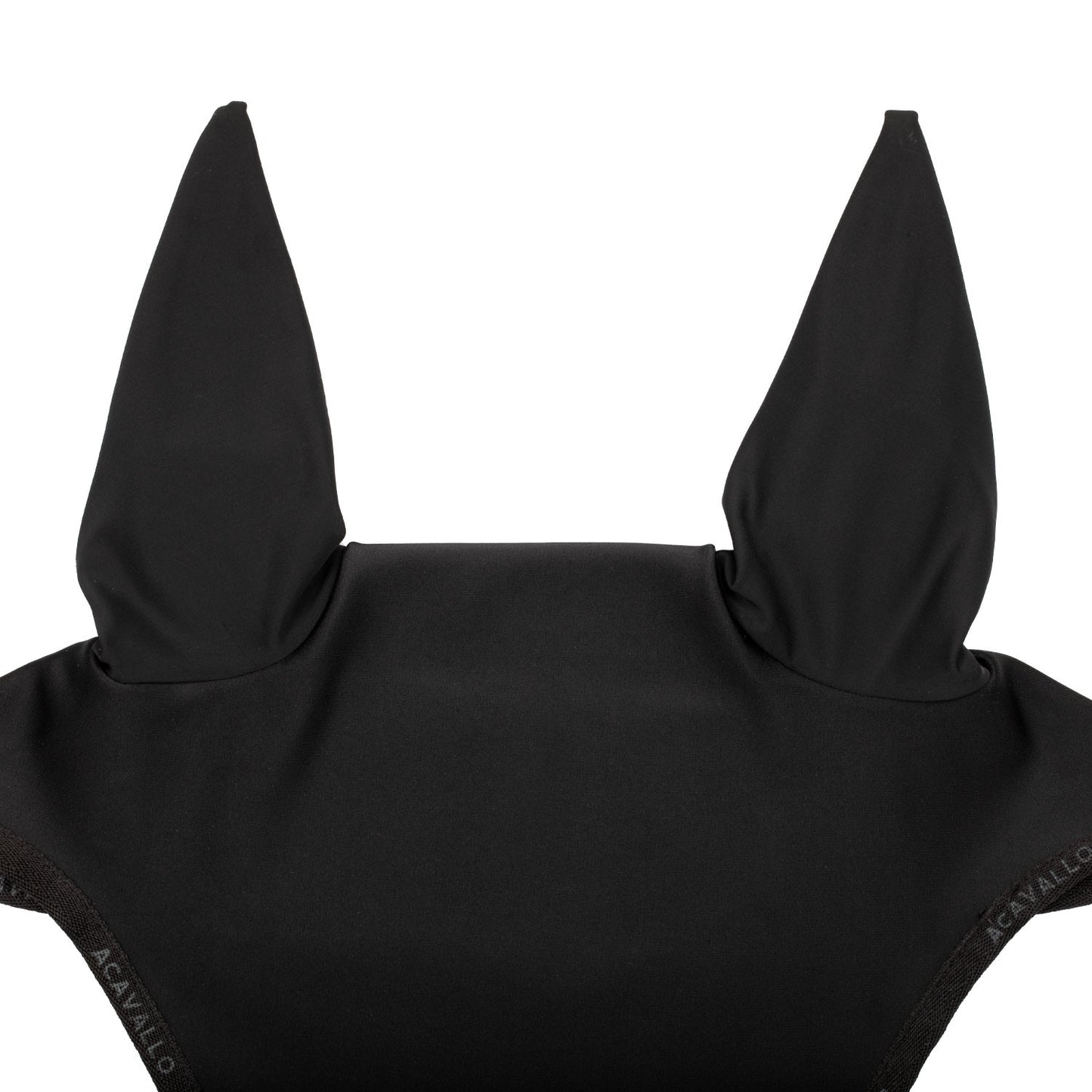 Gorro elástico con logo siliconado Acavallo - Black/Black