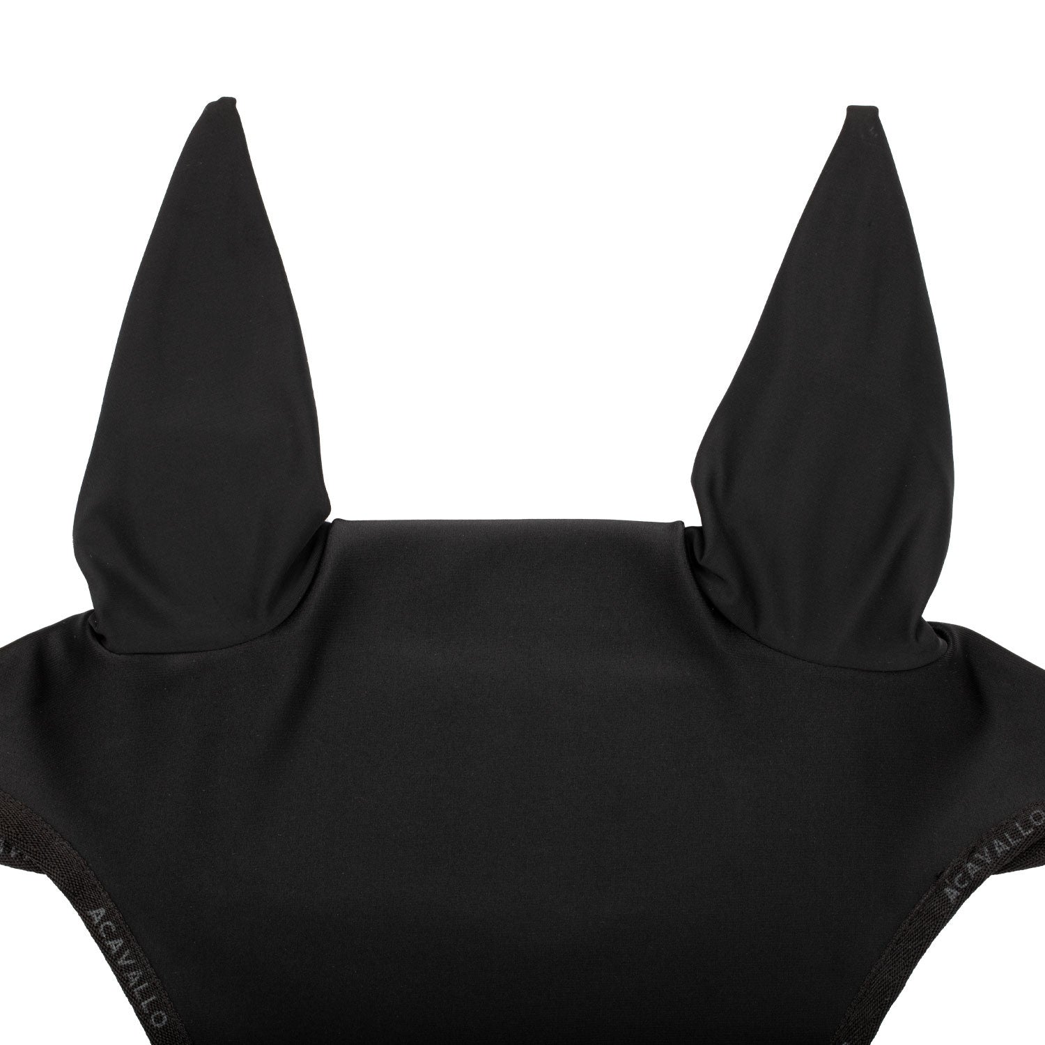 Gorro elástico con logo siliconado Acavallo - Black/Black