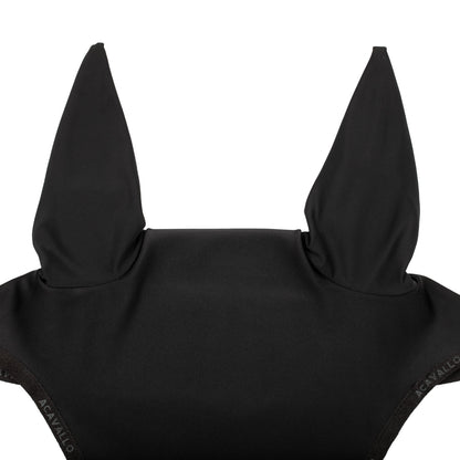 Gorro elástico con logo siliconado Acavallo - Black/Black