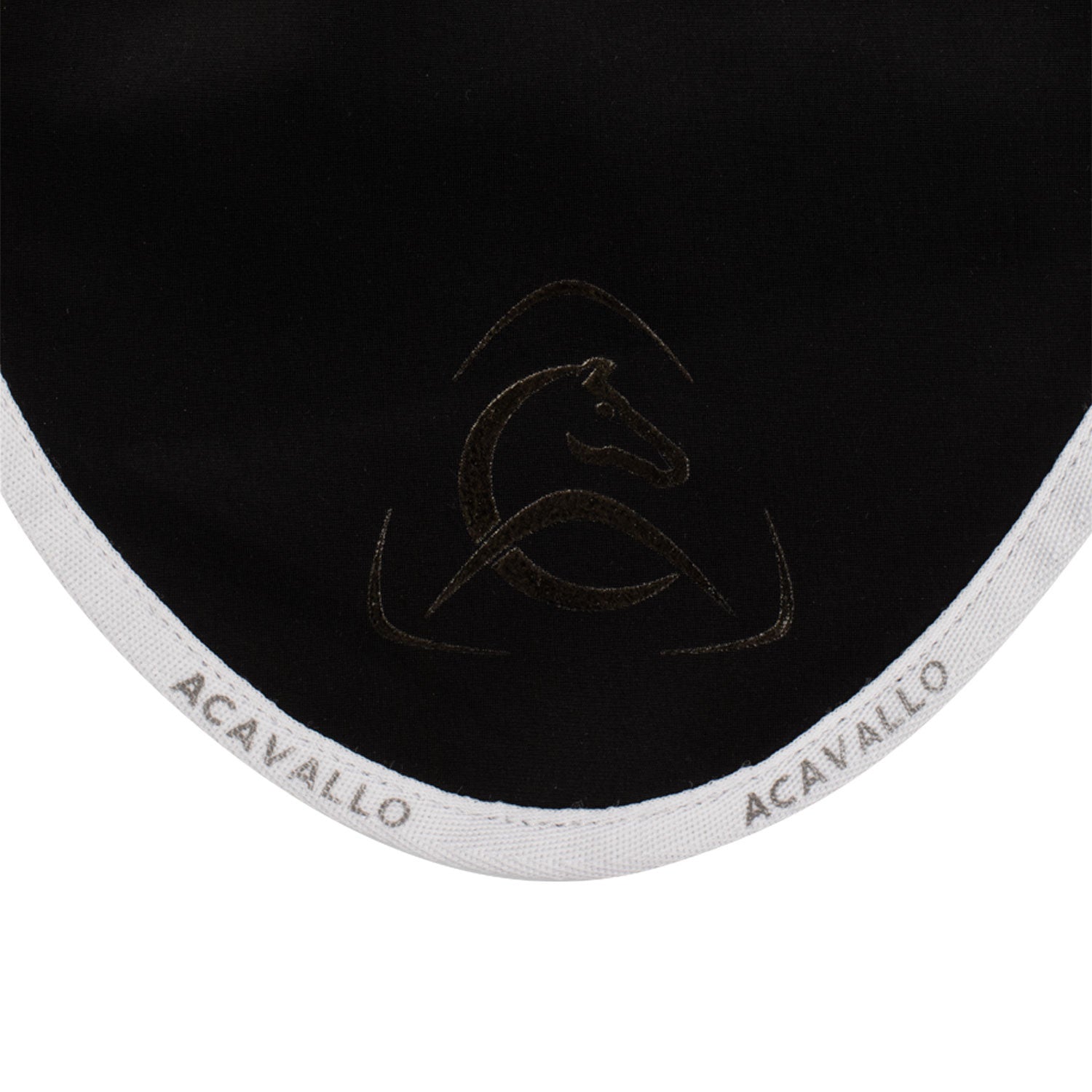 Gorro elástico con logo siliconado Acavallo - Black/White