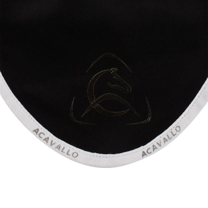 Gorro elástico con logo siliconado Acavallo - Black/White