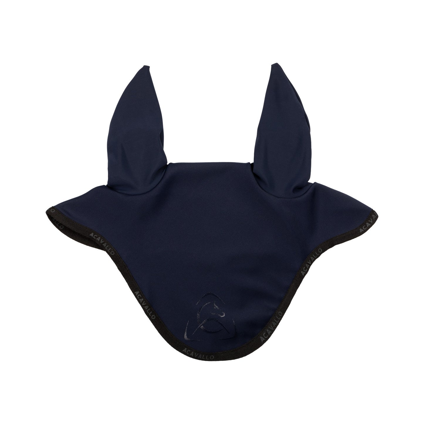 Gorro elástico con logo siliconado Acavallo - Deep Blue/Black