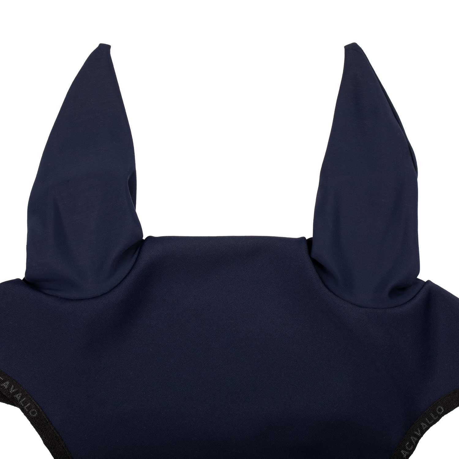Gorro elástico con logo siliconado Acavallo - Deep Blue/Black