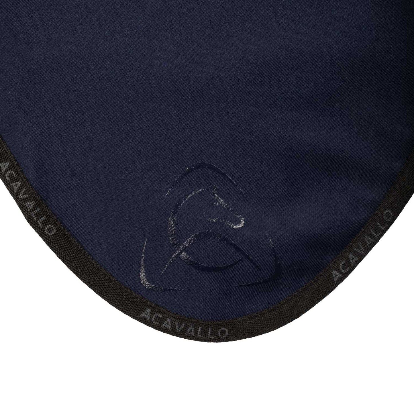 Gorro elástico con logo siliconado Acavallo - Deep Blue/Black