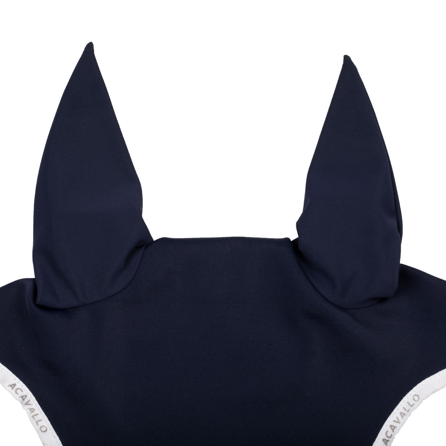 Gorro elástico con logo siliconado Acavallo - Deep Blue/White