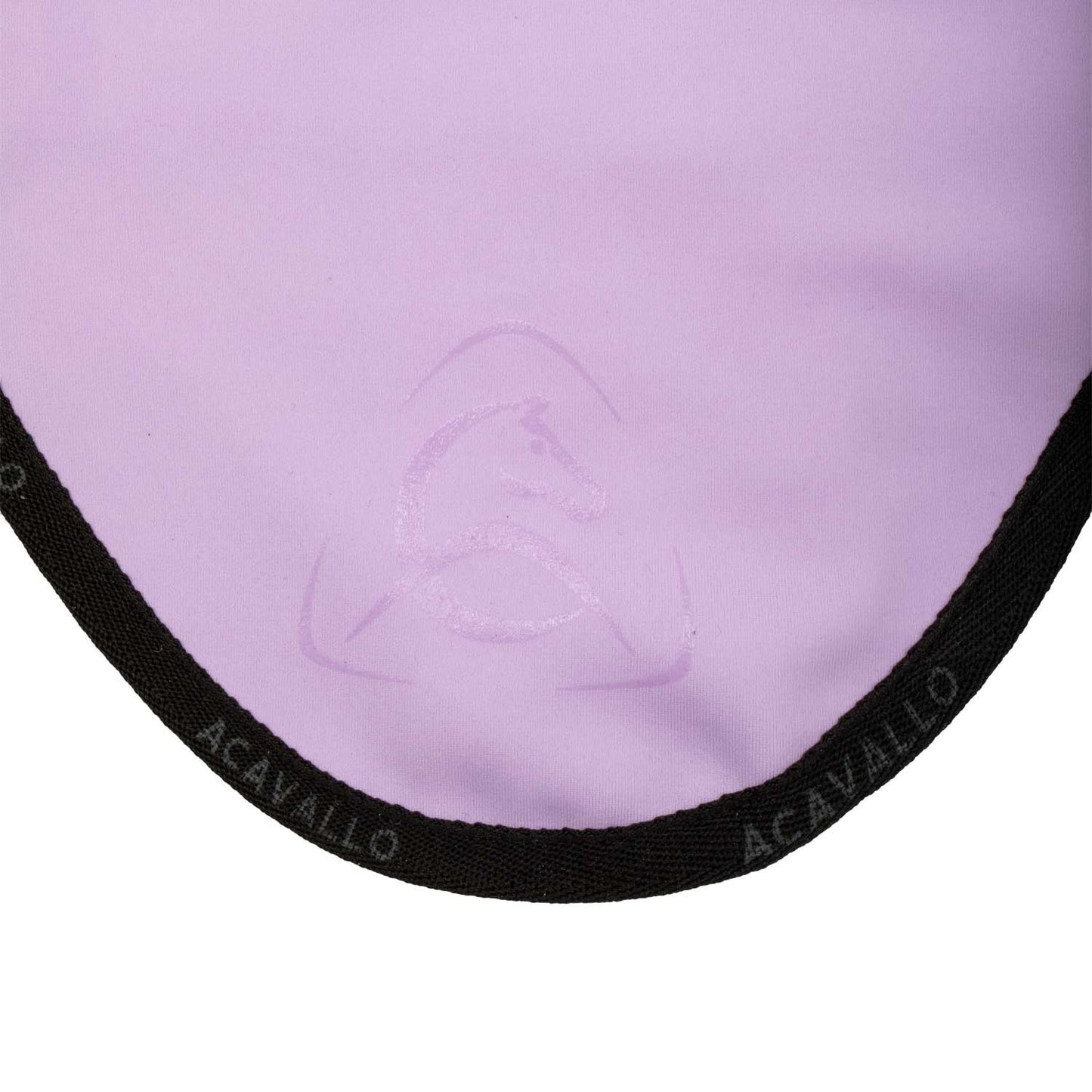 Gorro elástico con logo siliconado Acavallo - Lilla/Black