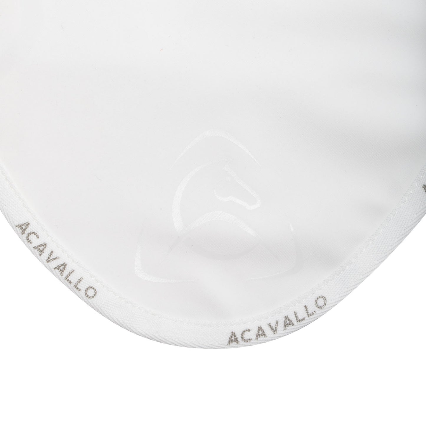 Gorro elástico con logo siliconado Acavallo - White/White