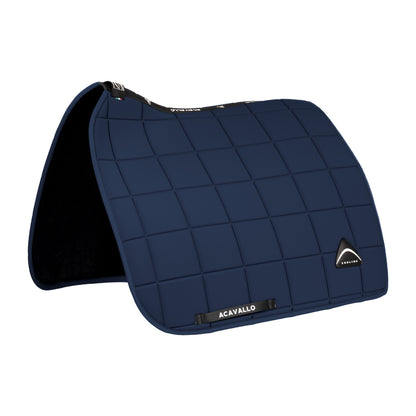 Silla de doma Sublime en tejido técnico a cuadros Acavallo - Azul marino
