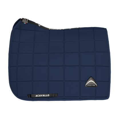 Silla de doma Sublime en tejido técnico a cuadros Acavallo - Azul marino