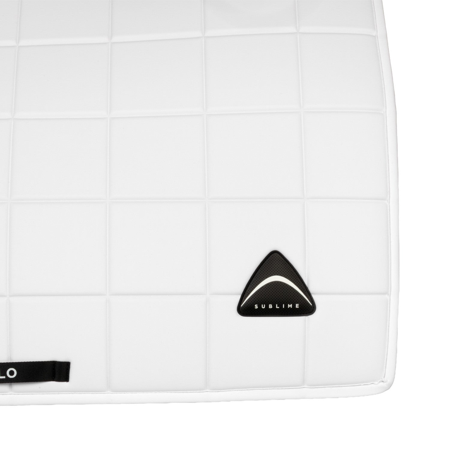 Silla de doma Sublime en tejido técnico a cuadros Acavallo - Blanco