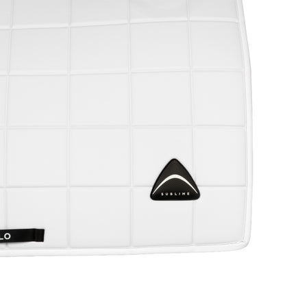 Silla de doma Sublime en tejido técnico a cuadros Acavallo - Blanco