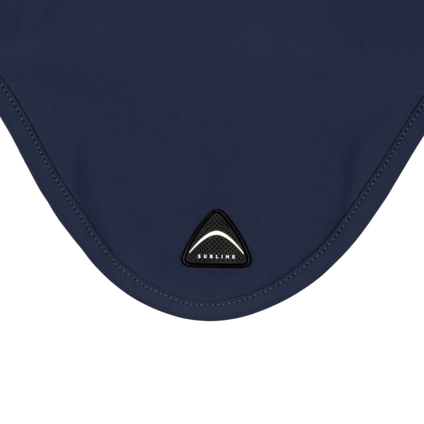 Cofieta Sublime de spandex con parche con logo en silicona Acavallo - Azul marino