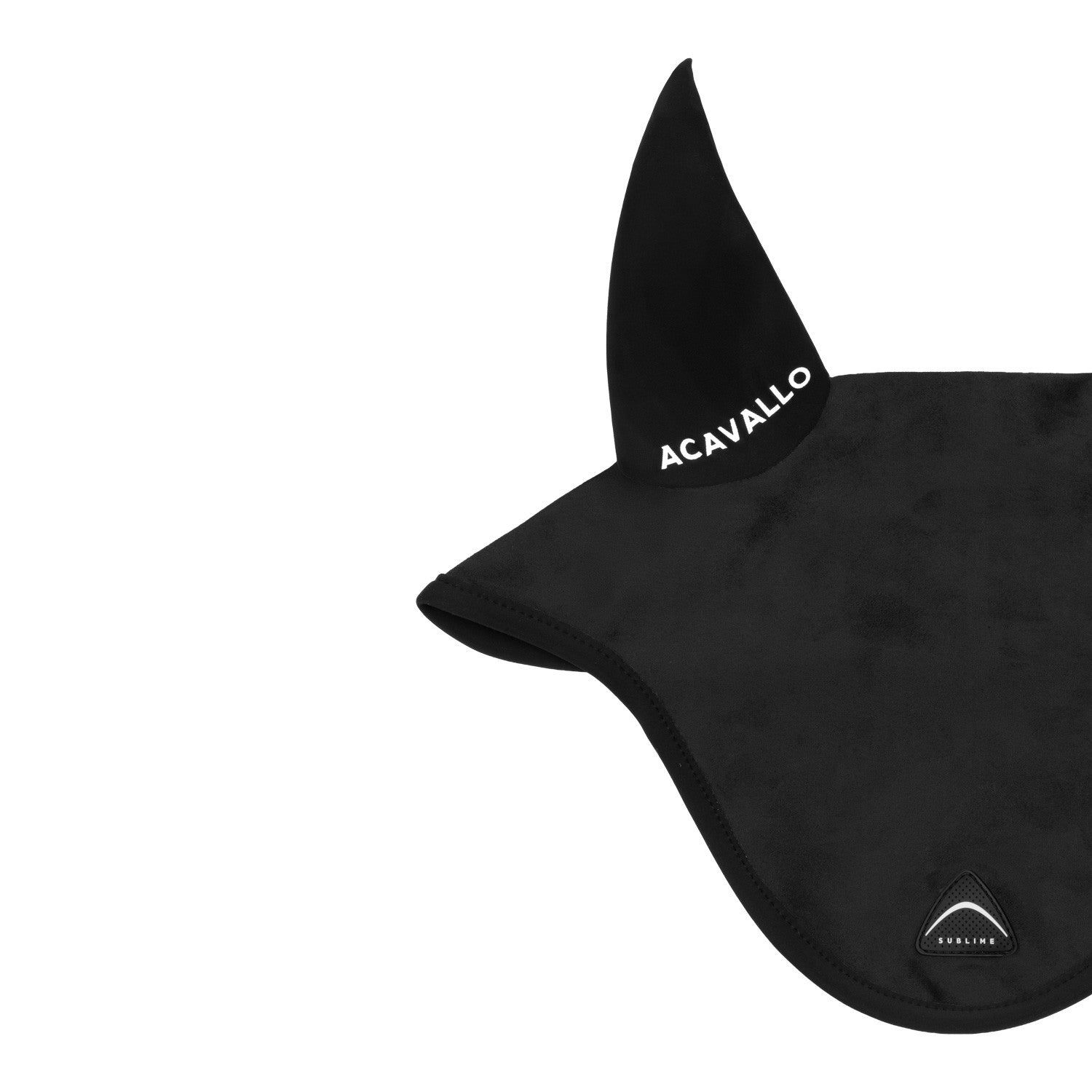 Gorro Sublime en Louvre con parche logotipado en silicona Acavallo - Negro